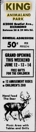 Kings Animaland Park - June 1964 Ad (newer photo)